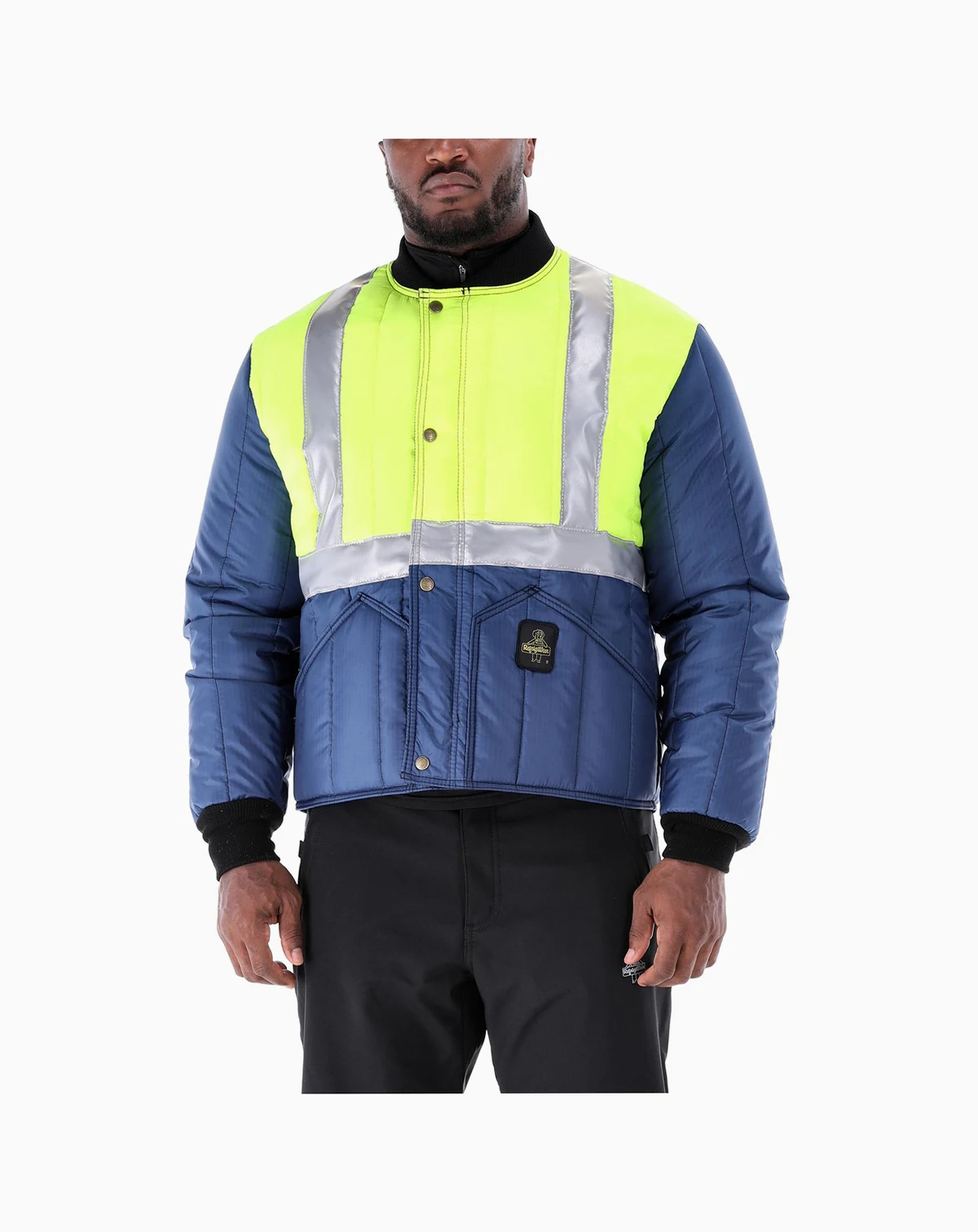 Men's HiVis Cooler Wear Jacket- High-Visibility, Insulated, Work Coat for Cold Storage