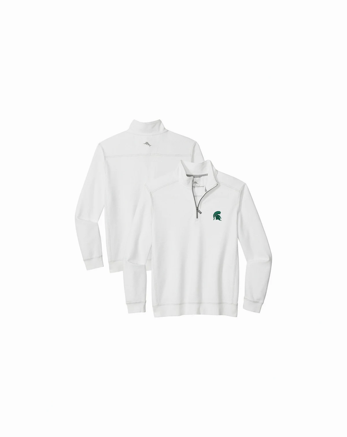 Men's White Michigan State Spartans Montego Bay Half-Zip Jacket