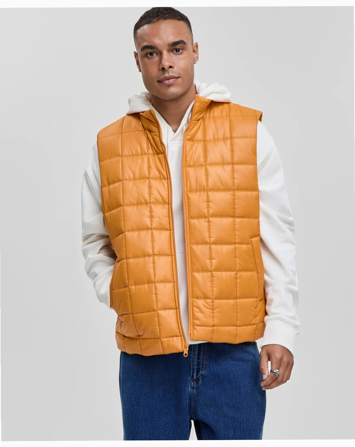 Men's Relaxed-Fit Square-Quilted Vest, Macy's Exclusive