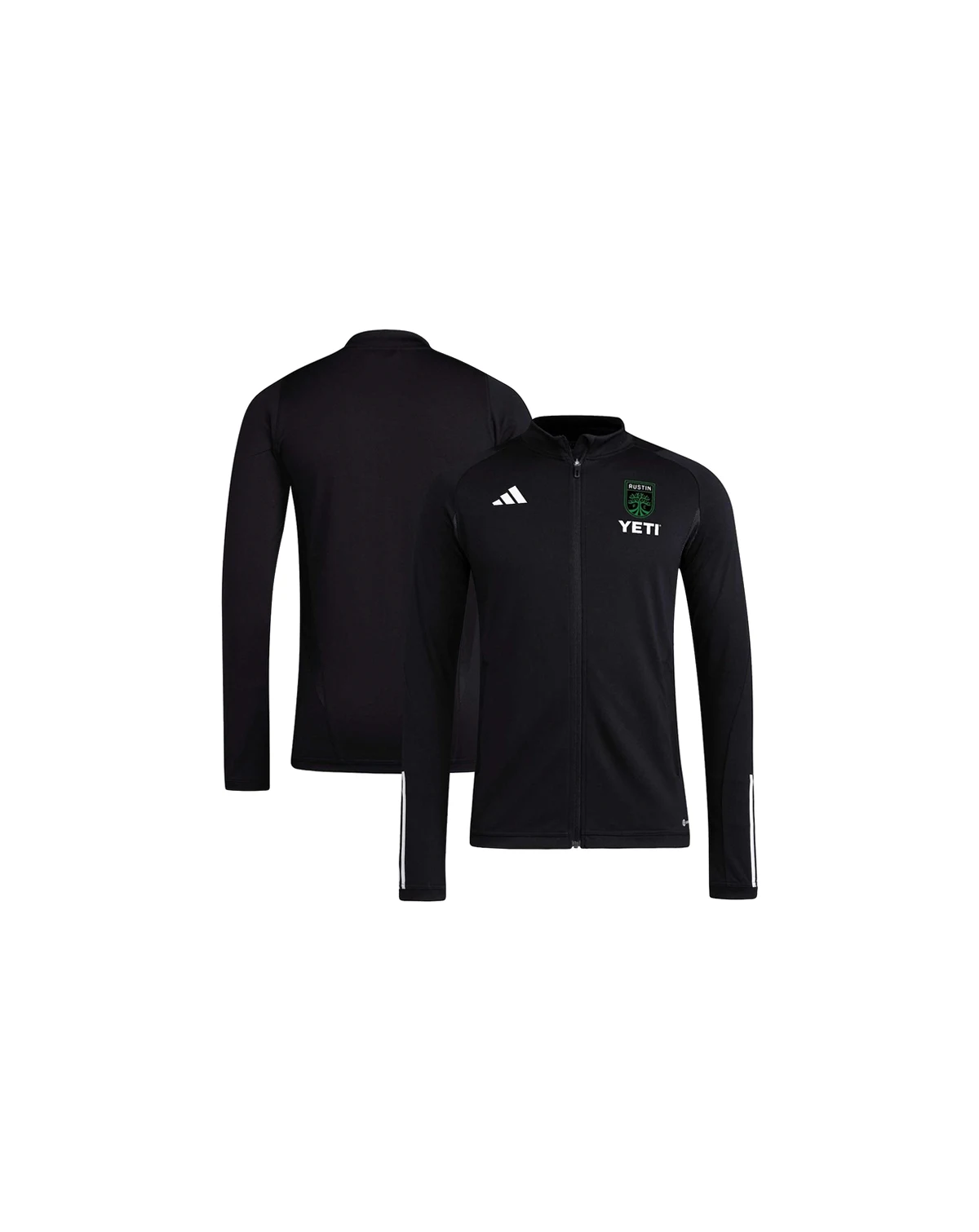 Men's Black Austin FC 2023 On-Field AEROREADY Full-Zip Training Top