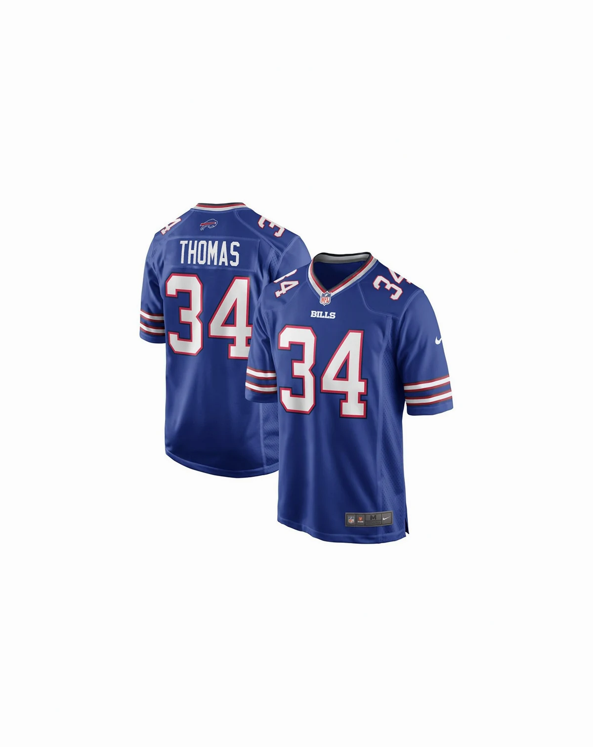 Men's Thurman Thomas Royal Buffalo Bills Game Retired Player Jersey