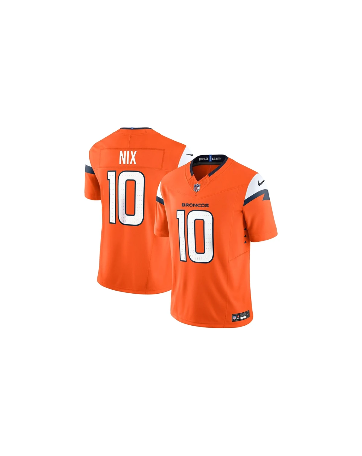 Men's Bo Nix Orange Denver Broncos Vapor F.U.S.E. Limited Jersey
