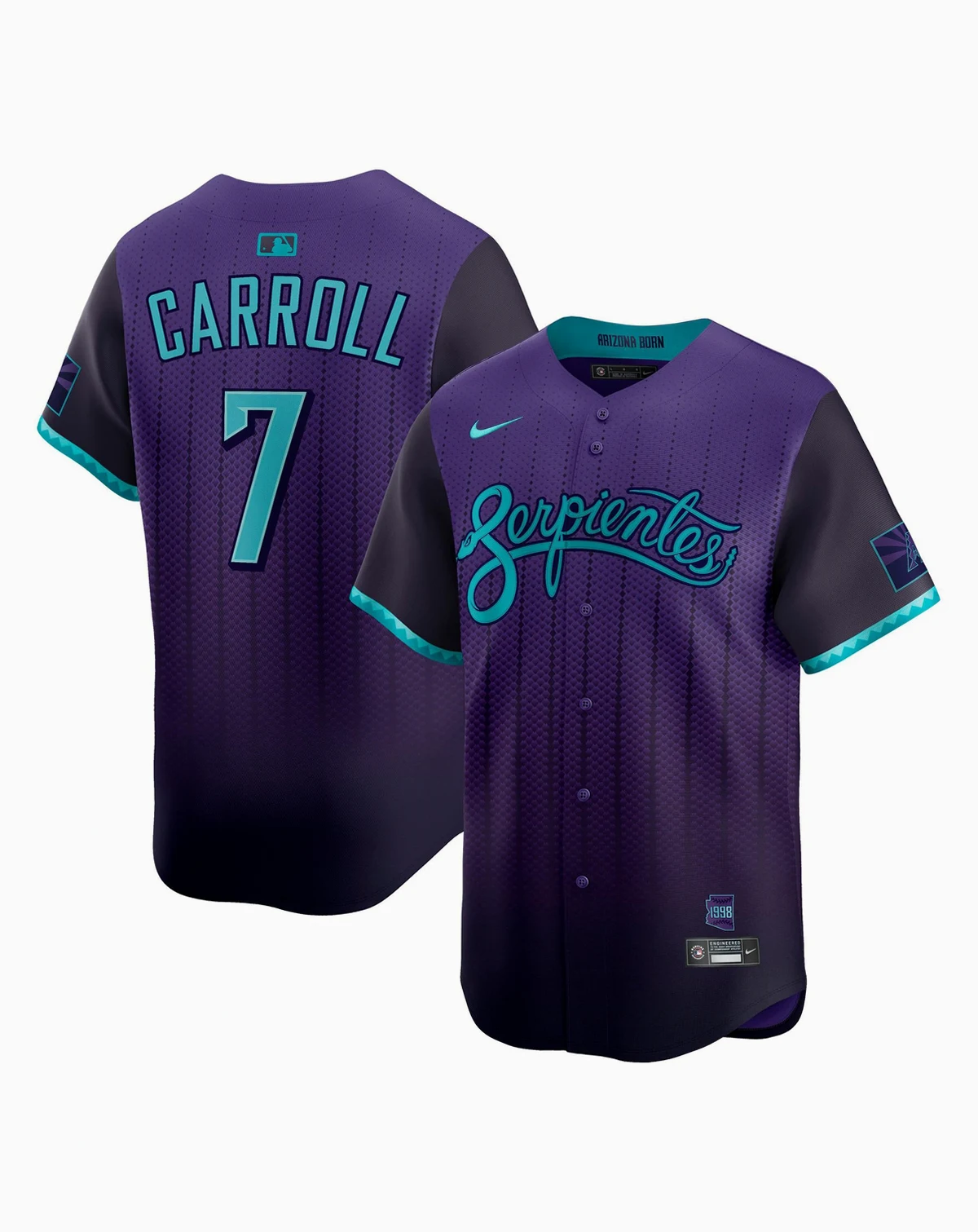 Men's Corbin Carroll Purple Arizona Diamondbacks 2025 City Connect Limited Player Jersey