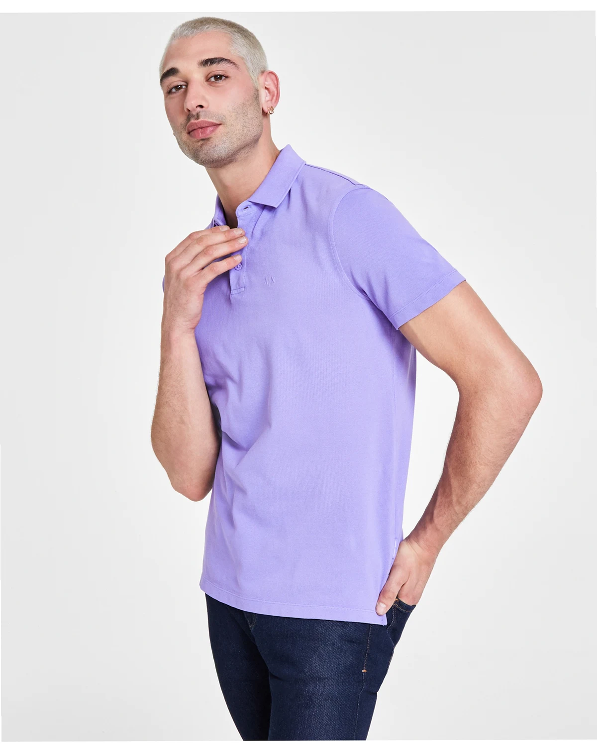 Men's Regular-Fit Solid Piqué Polo Shirt