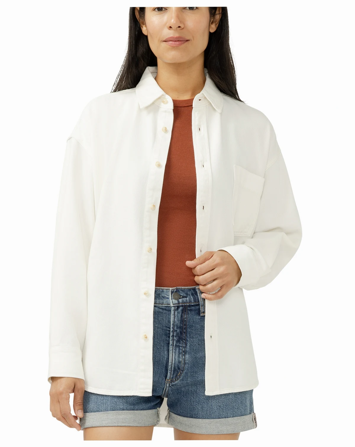 Women's Relaxed Button-Up Shirt