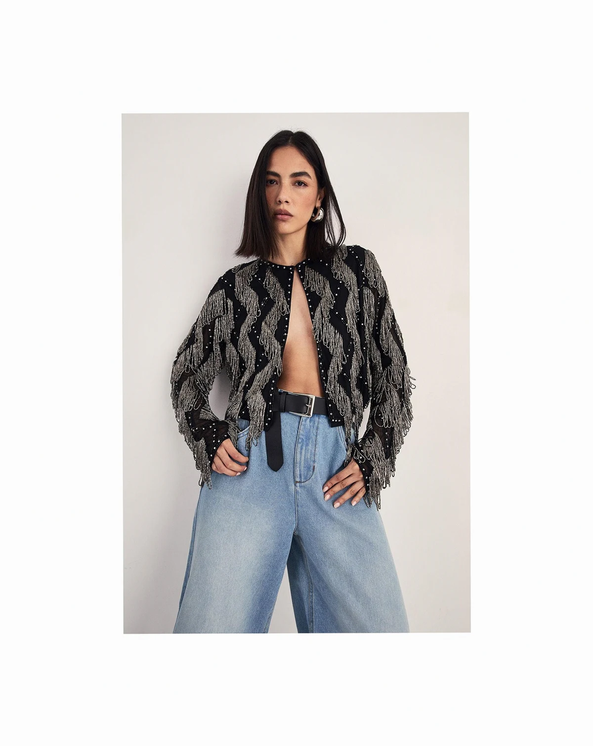 Women's Loop Tassel Embellished Jacket