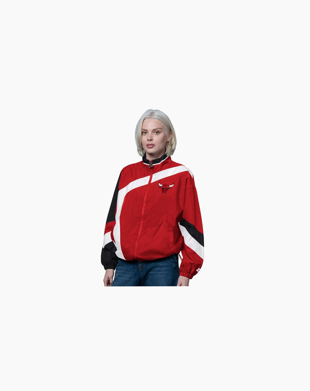 Women's Red/Black Chicago Bulls 1st Quarter Full-Zip Jacket
