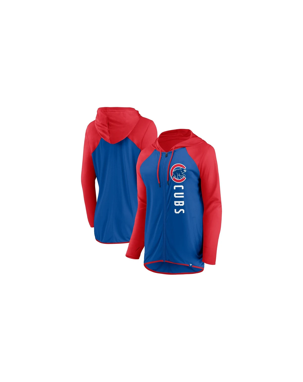 Women's Royal, Red Chicago Cubs Forever Fan Full-Zip Hoodie Jacket
