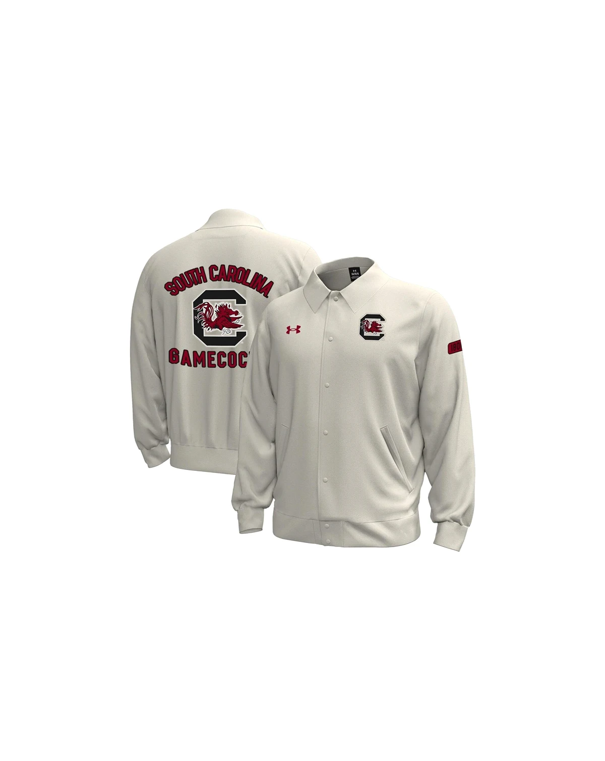 Men's Stone South Carolina Gamecocks Gameday Icon Full-Snap Fleece Jacket