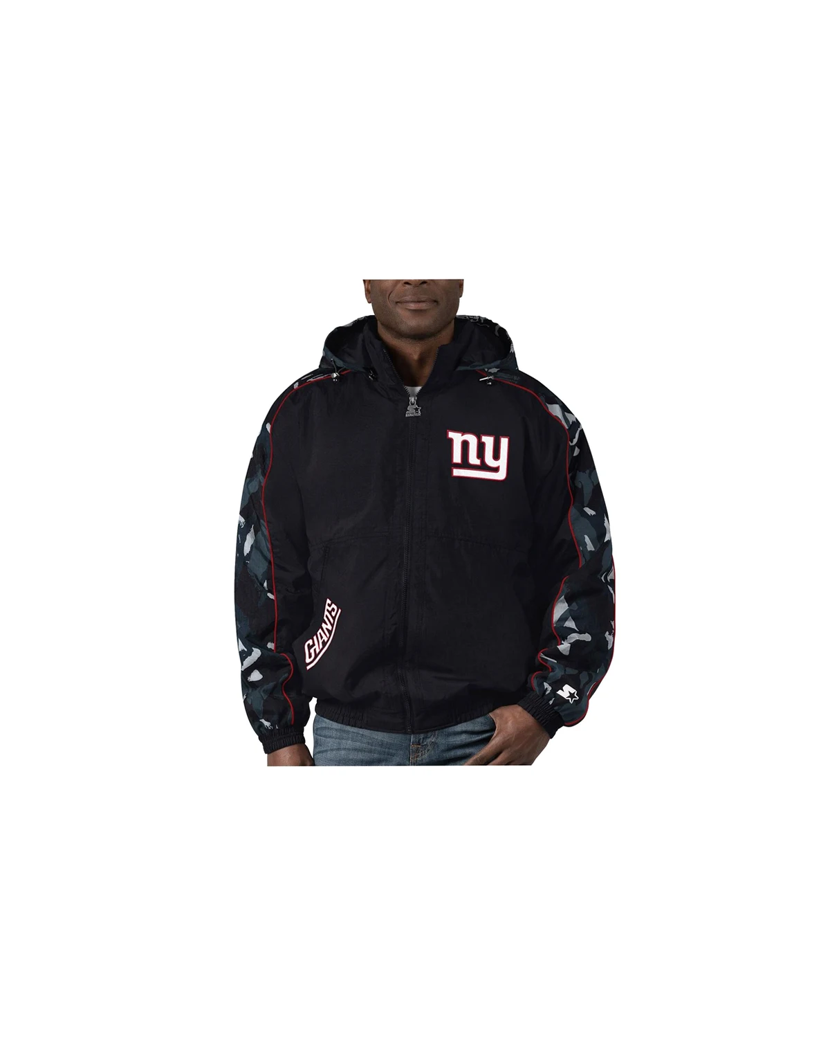 Men's Black New York Giants Thursday Night Gridiron Full-Zip Hoodie Jacket
