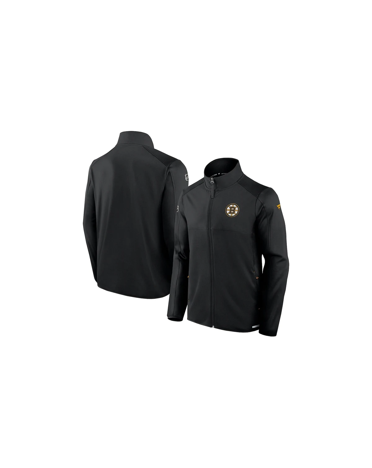 Men's Black Boston Bruins Authentic Pro Rink Full-Zip Jacket