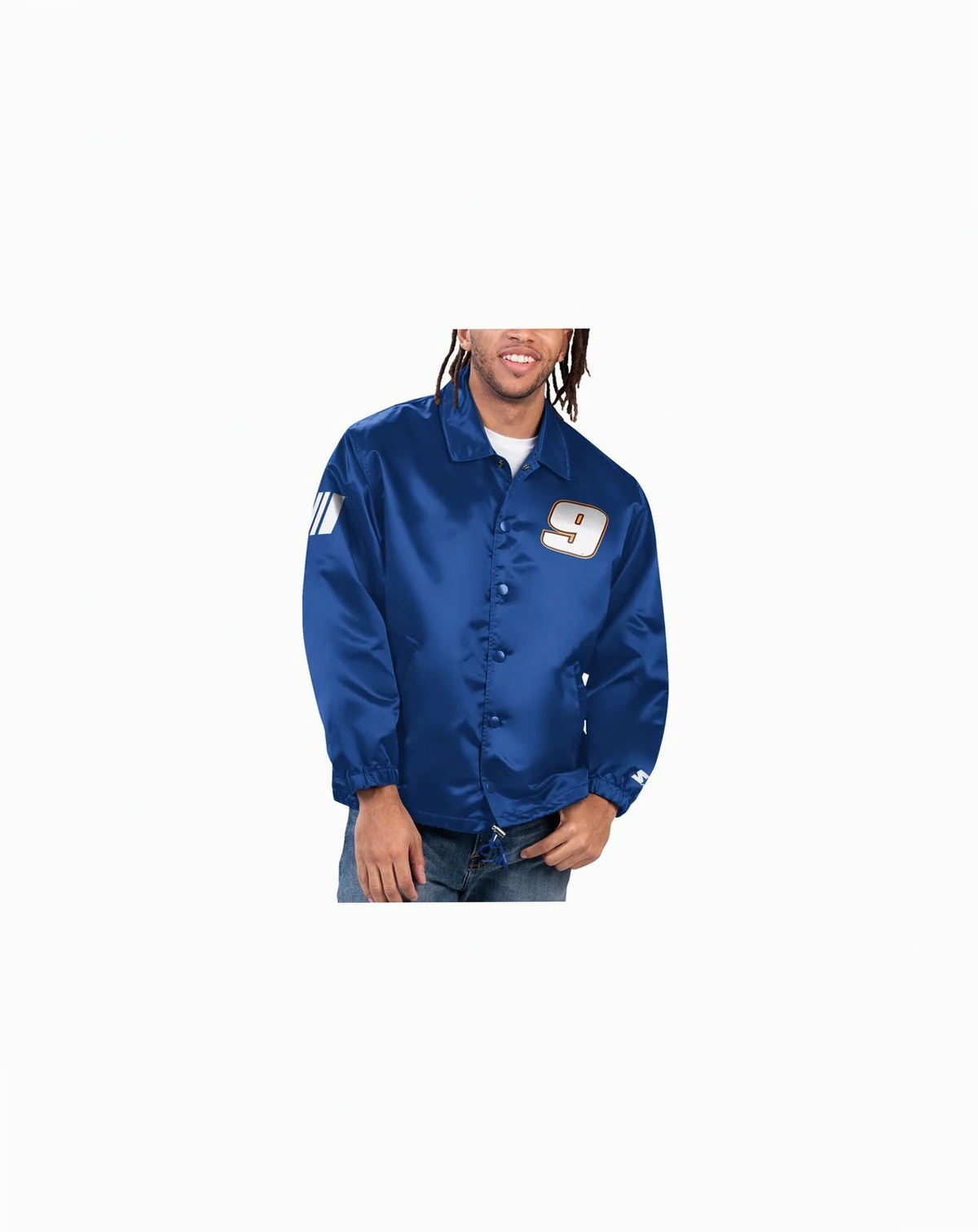 Men's Royal Chase Elliott Option Route Full-Snap Coaches Jacket