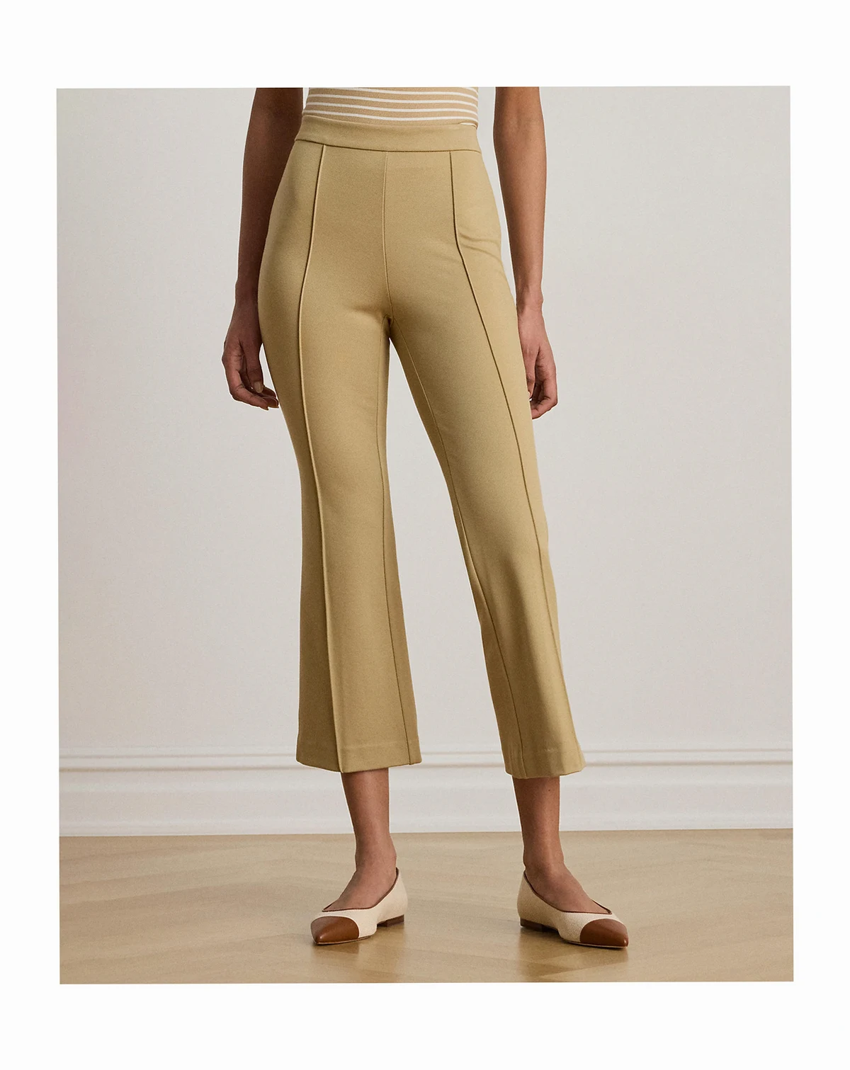 Petite Coulson Mid-Rise Flare Ankle Pants