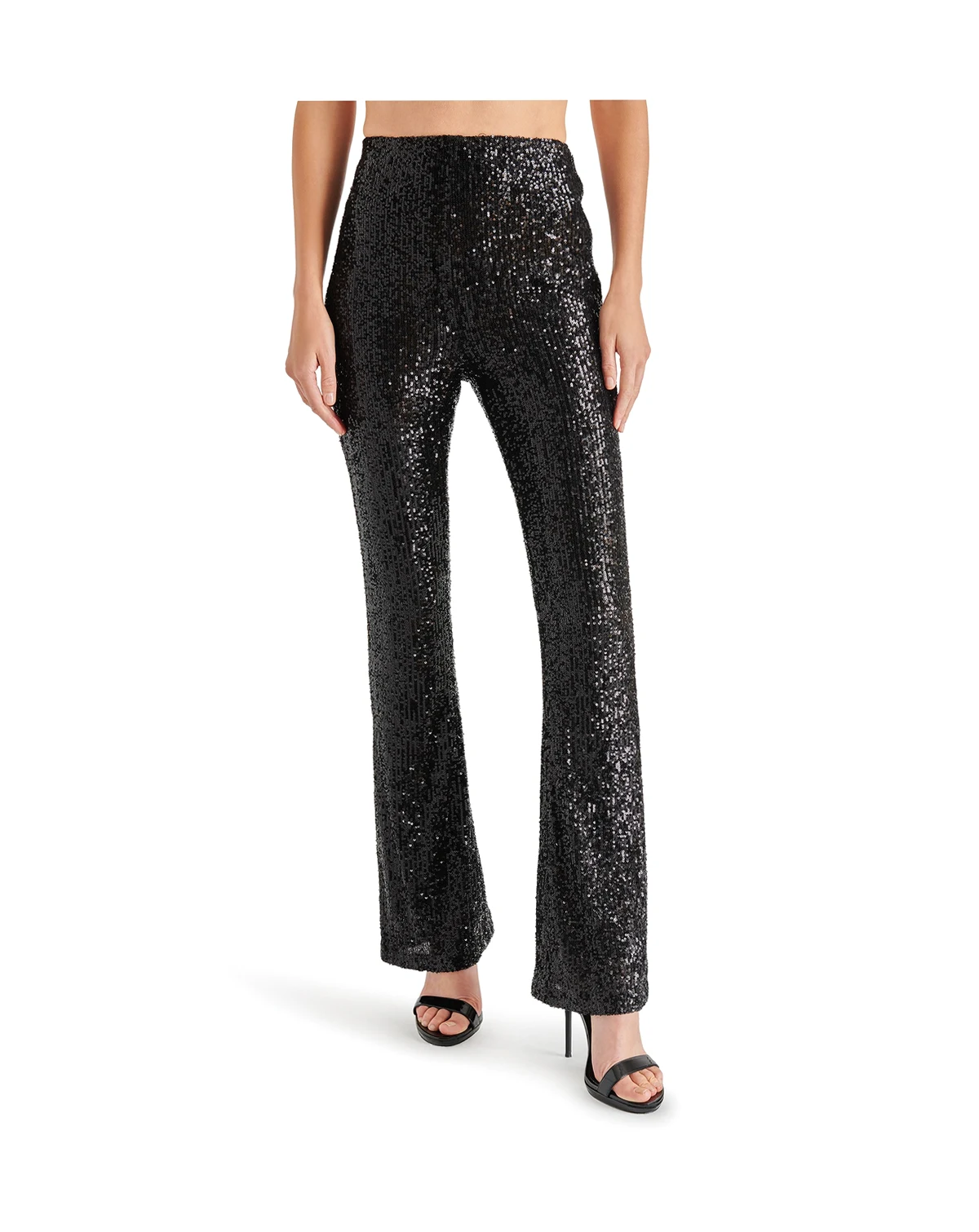 Women's Citrine Sequined Flared Pants
