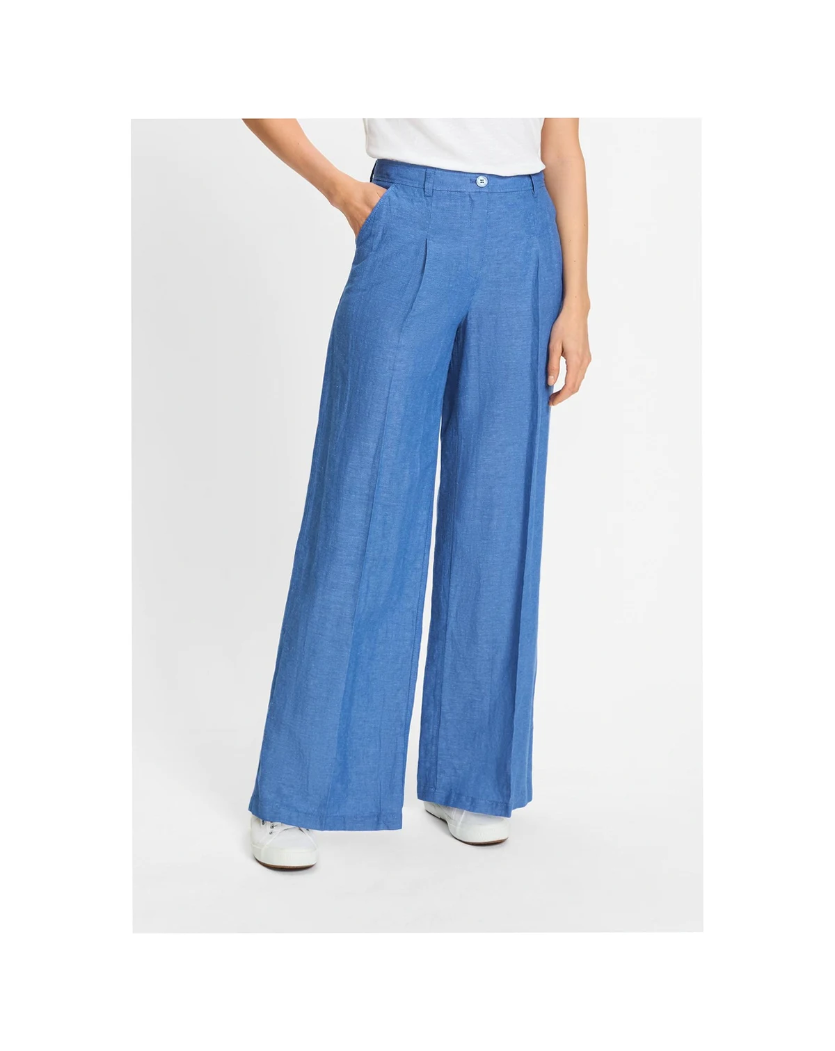 Women's Anna Fit Wide Leg Pleated Trouser