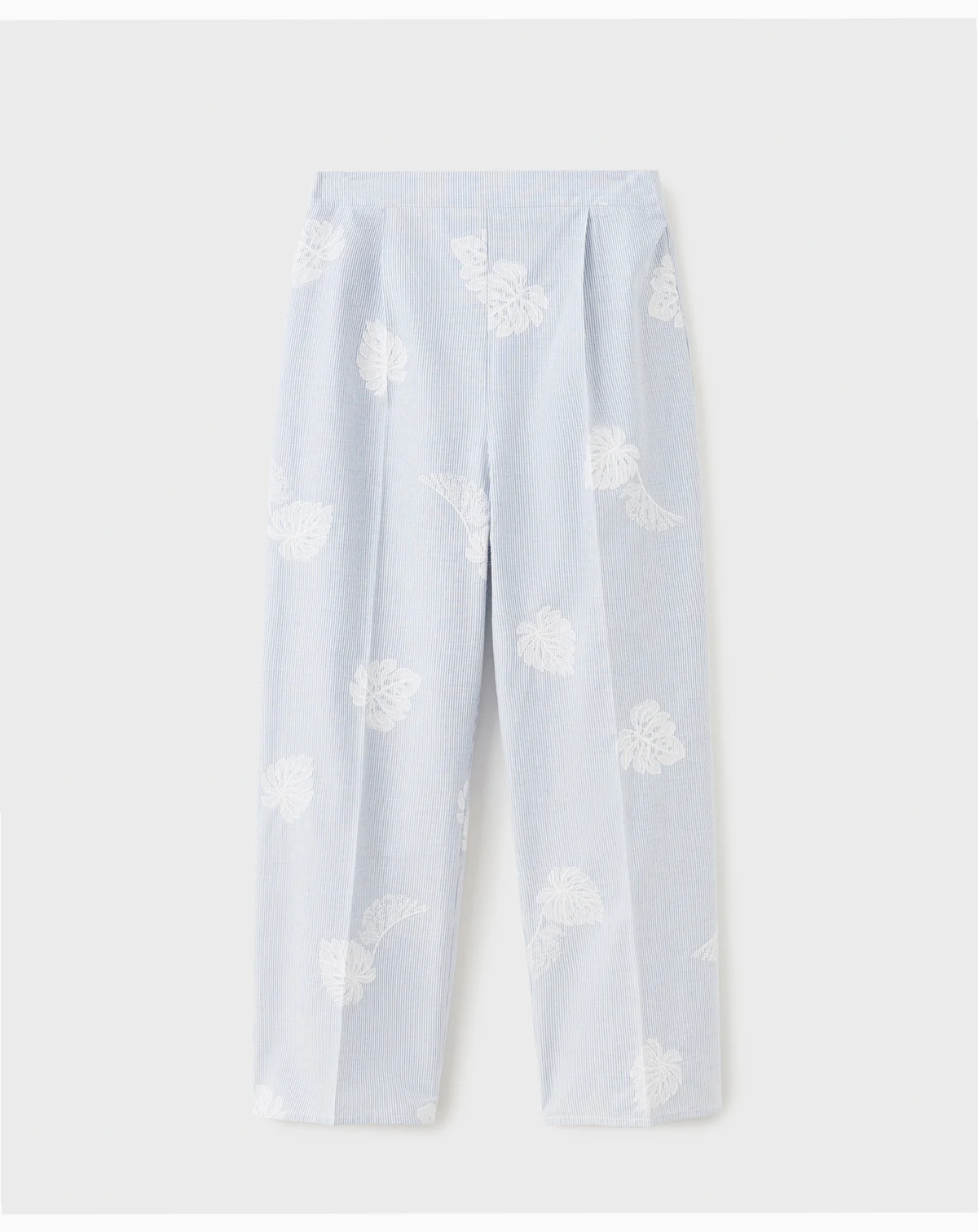 Women's Embroidered Striped Pants