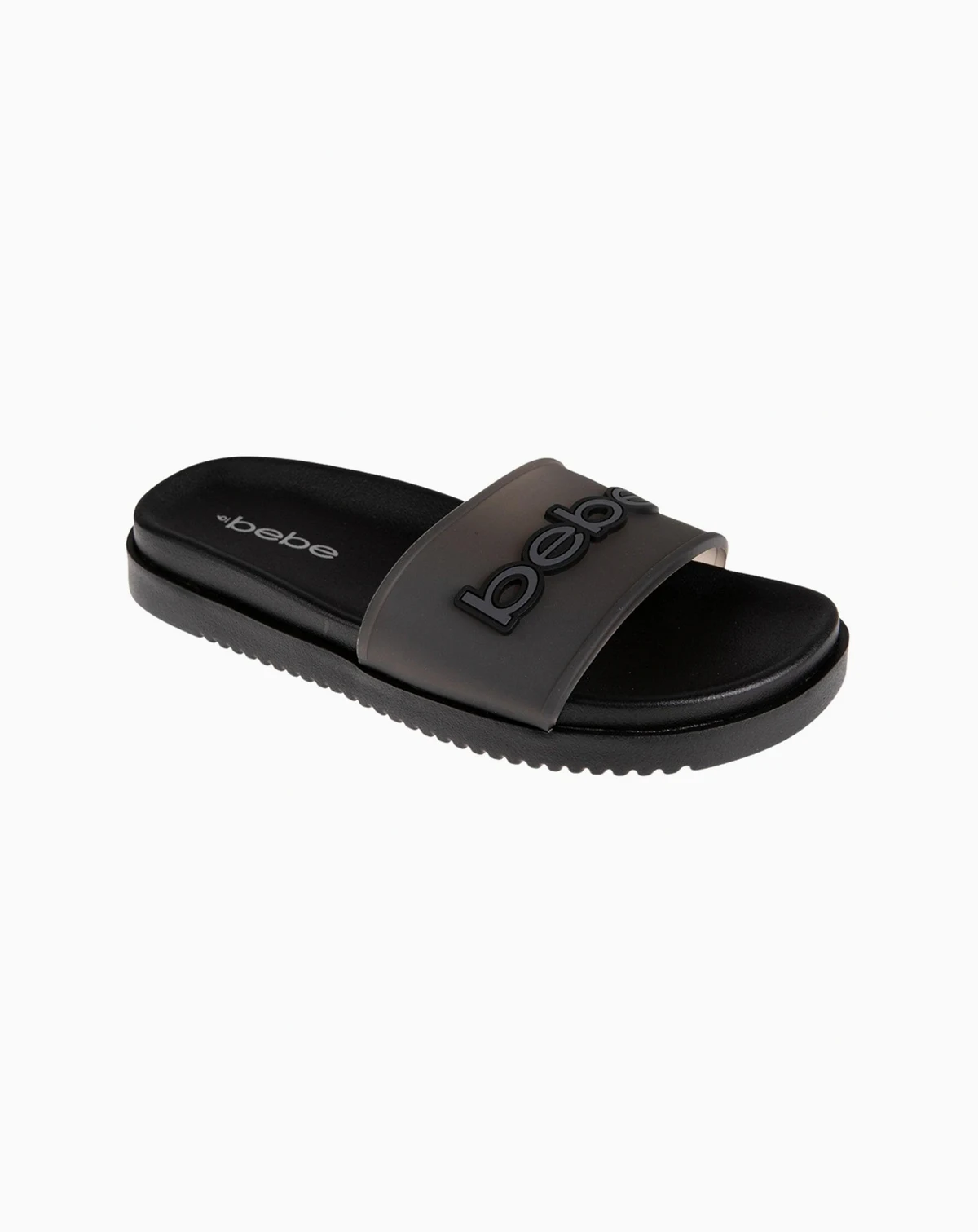Women's Sandal with Translucent Upper and Rubber Logo Patch