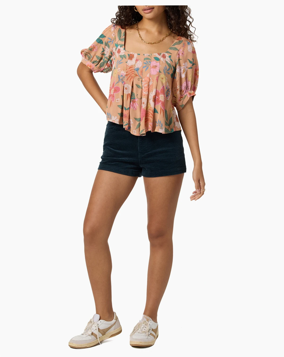 Women's Aubrielle Floral Print Short Sleeve Top