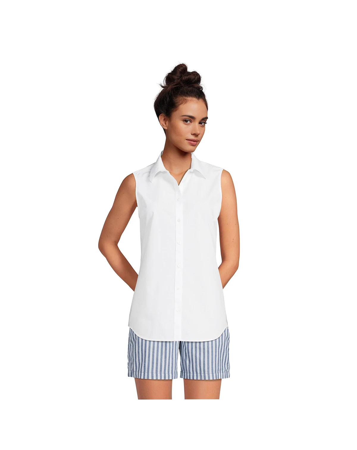 Women's No Iron Sleeveless Shirt