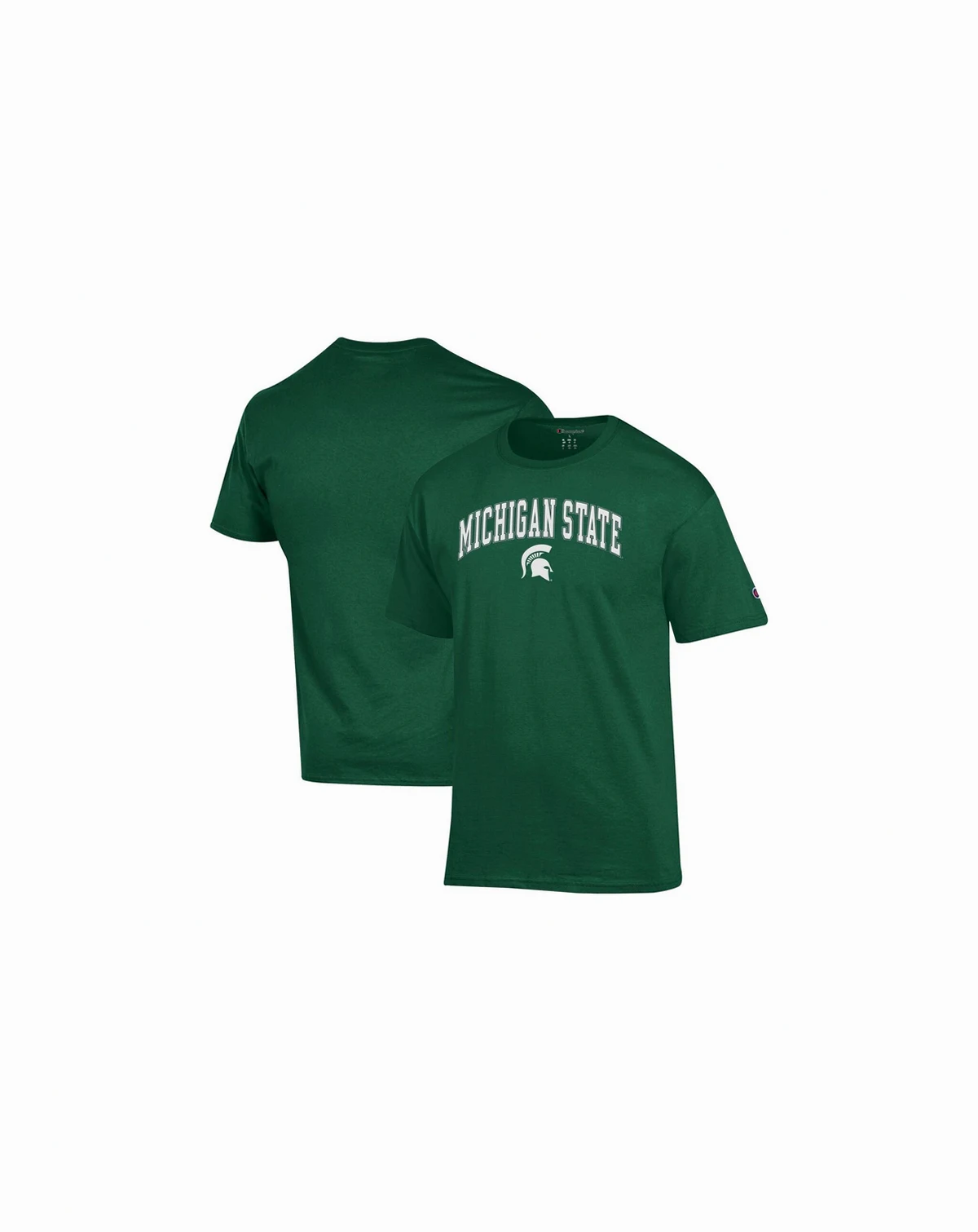 Men's Green Michigan State Spartans Arch Over Logo T-Shirt