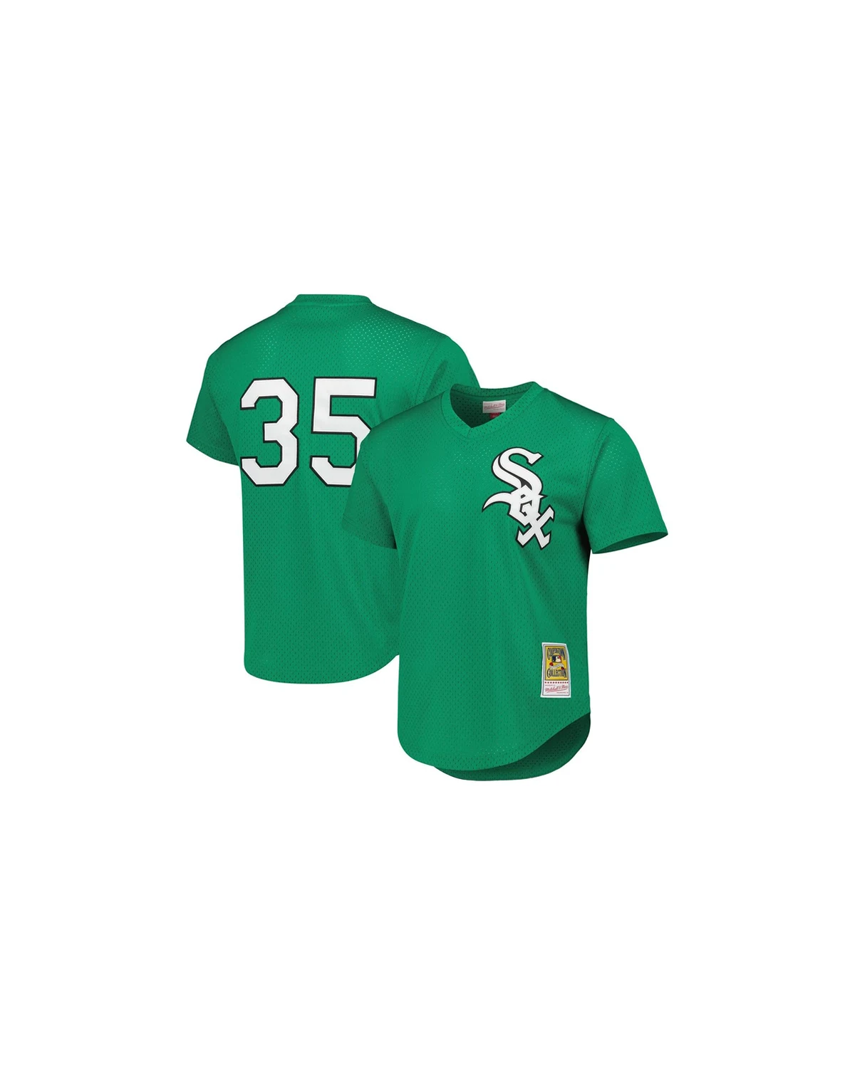 Men's Frank Thomas Green Chicago White Sox Cooperstown Collection Authentic St. Patrick's Day 1996 Batting Practice Jersey