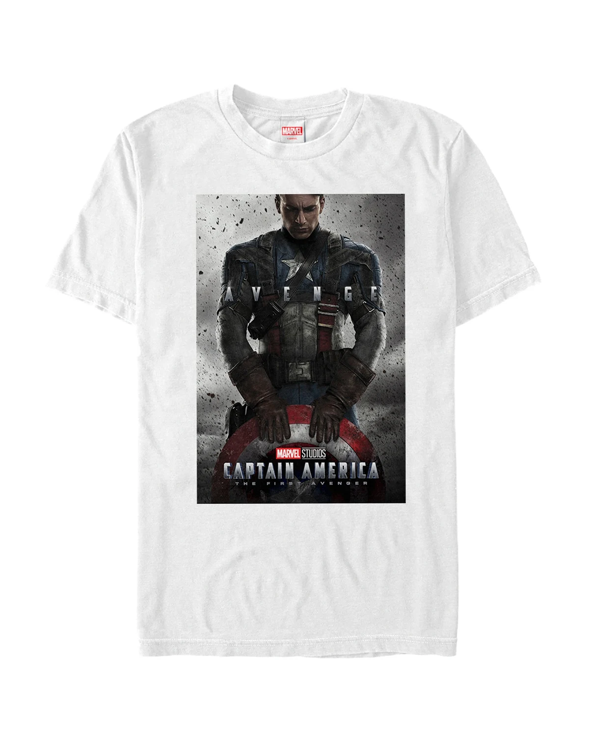 Marvel Men's Captain America The First Avenger Short Sleeve T-Shirt