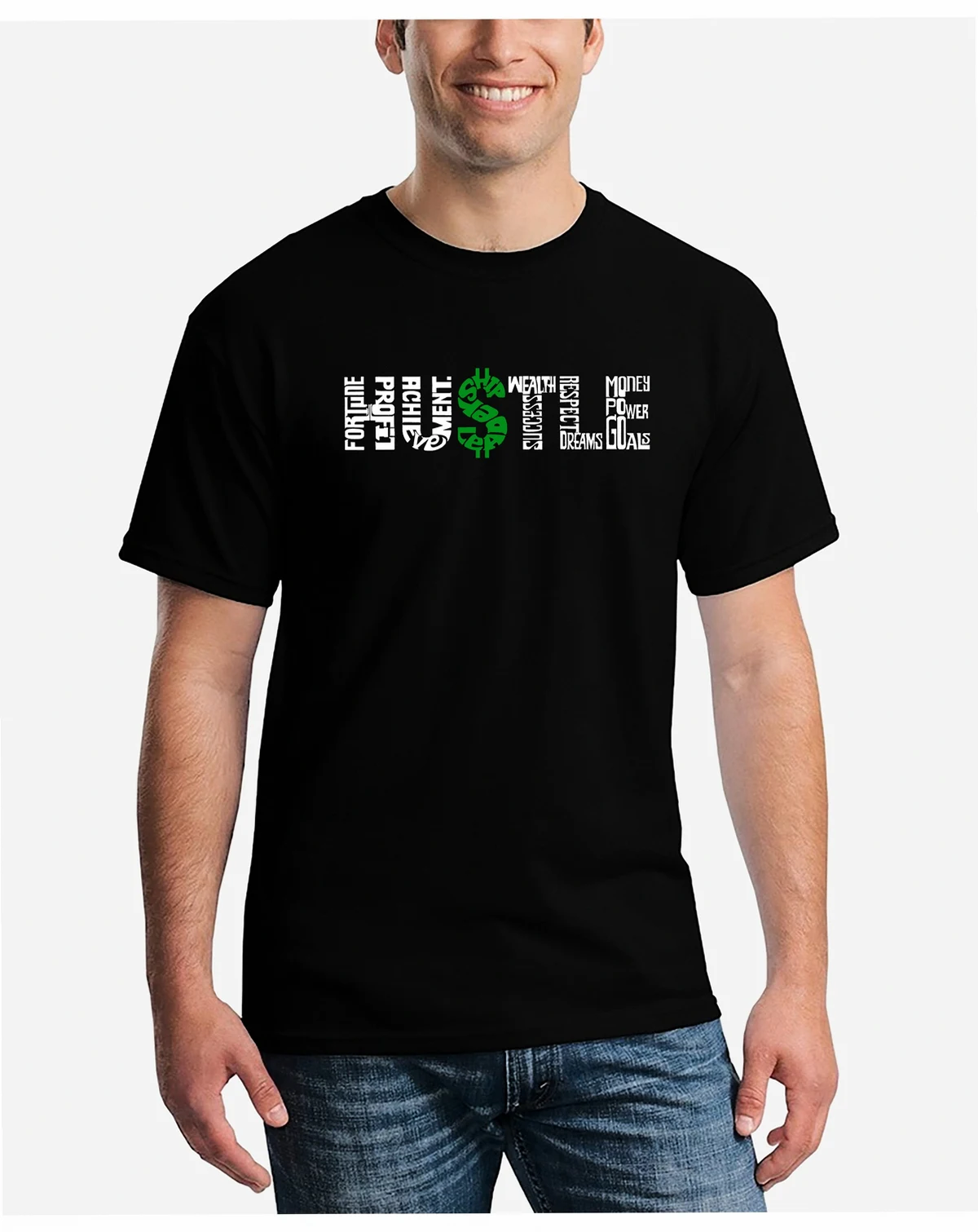 Men's Word Art Hustle T-shirt