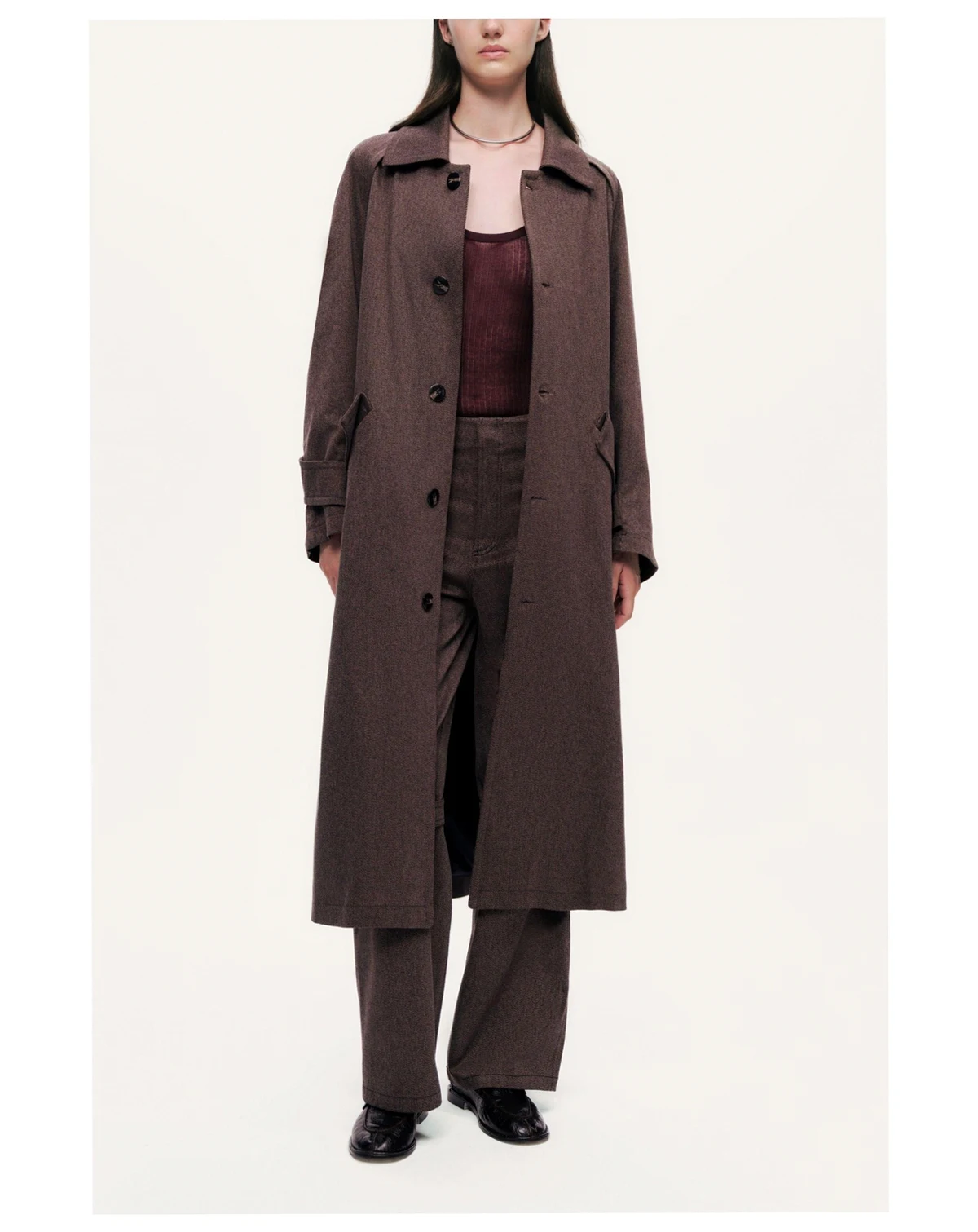 Women's Single-Breasted Trench Coat