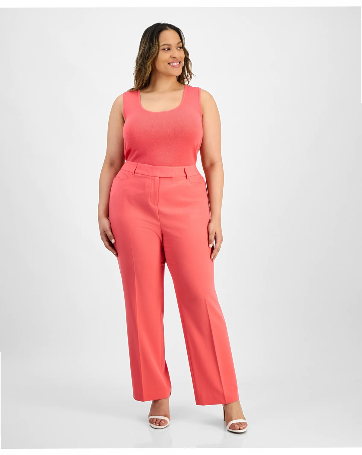 Plus Size Bird Eye Pants