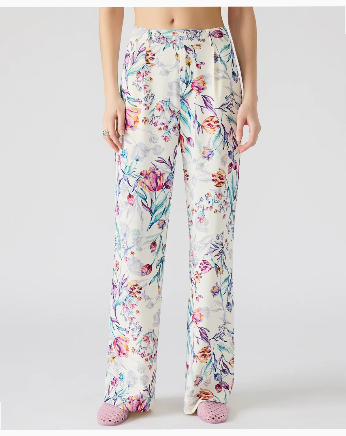 Women's Floral Straight-Leg Pants