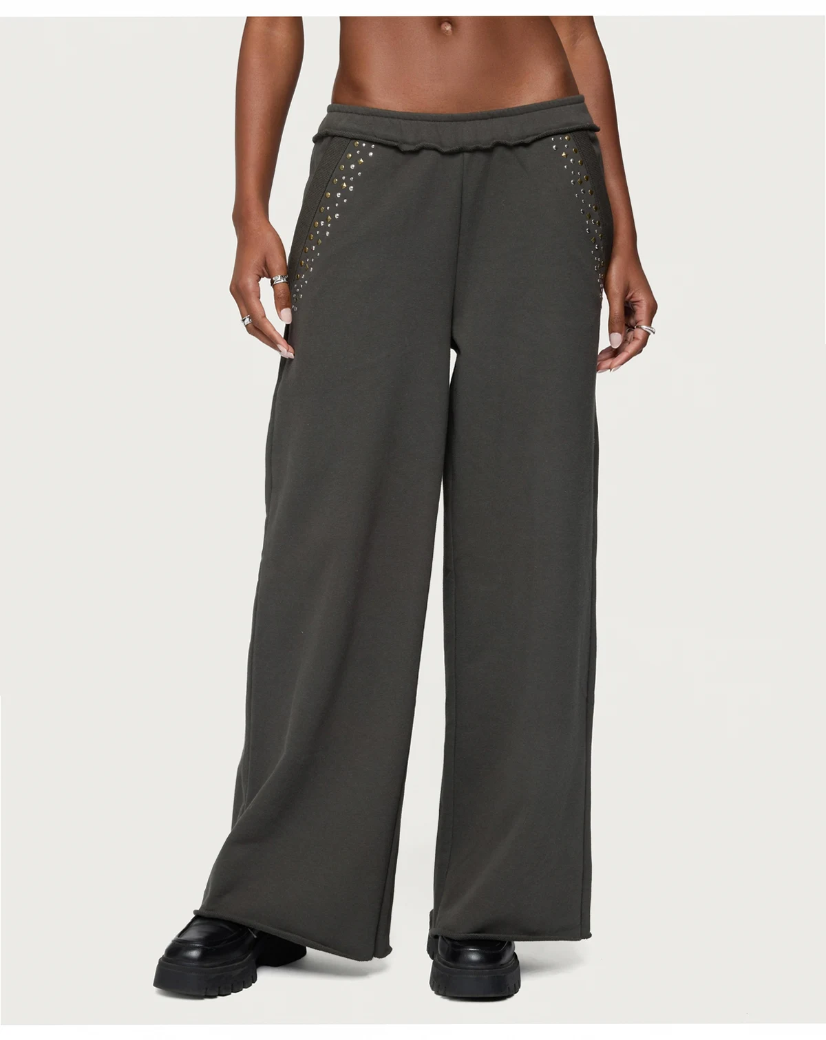 Women's Wrenn Studded Wide Leg Sweatpants