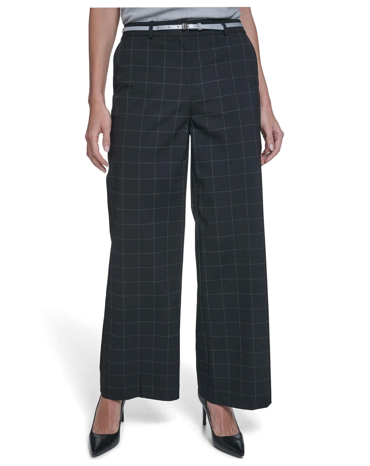 Petite Wide-Leg Fashion Pants