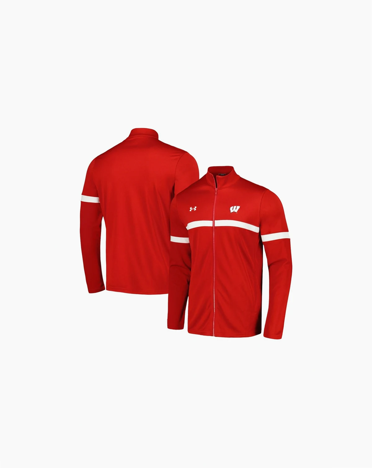 Men's Red Wisconsin Badgers 2023 Assist Warm Up Full-Zip Jacket