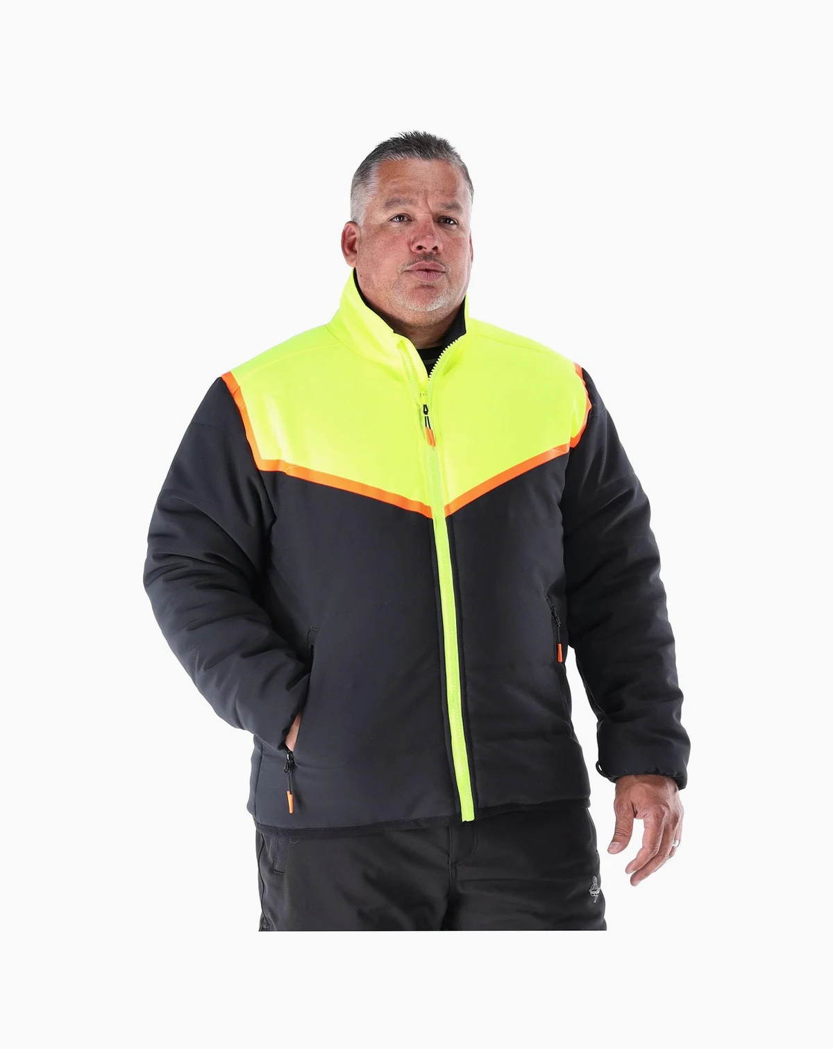 FrostFlex Insulated Quilted Jacket - -20°F Cold Protection, Flexible and Water-Repellent Workwear - Big & Tall