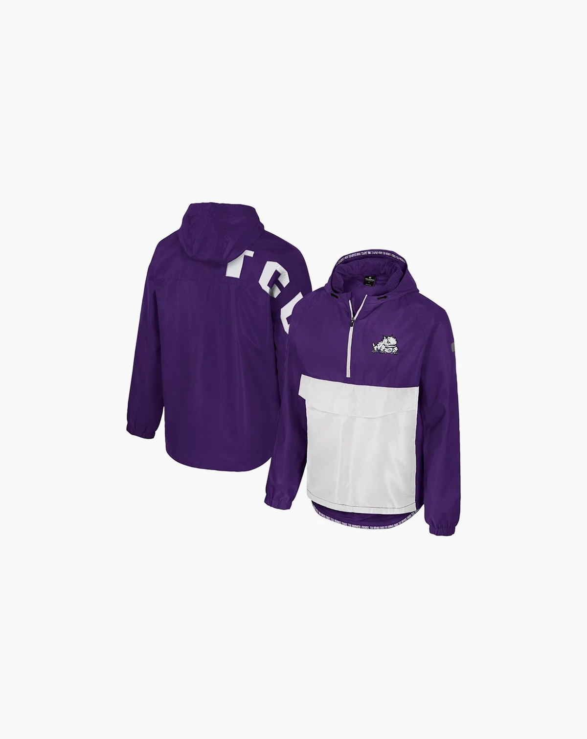 Men's Purple TCU Horned Frogs Reloaded Anorak Half-Zip Jacket