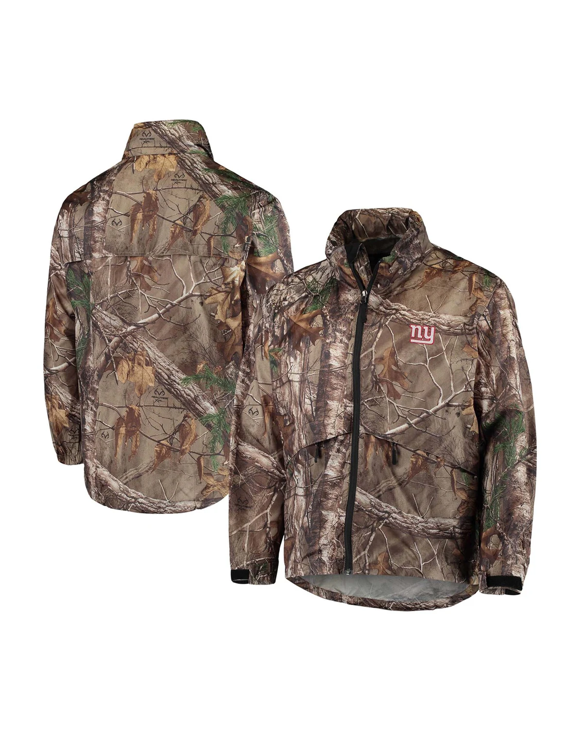 Men's Realtree Camo New York Giants Sportsman Waterproof Packable Full-Zip Jacket