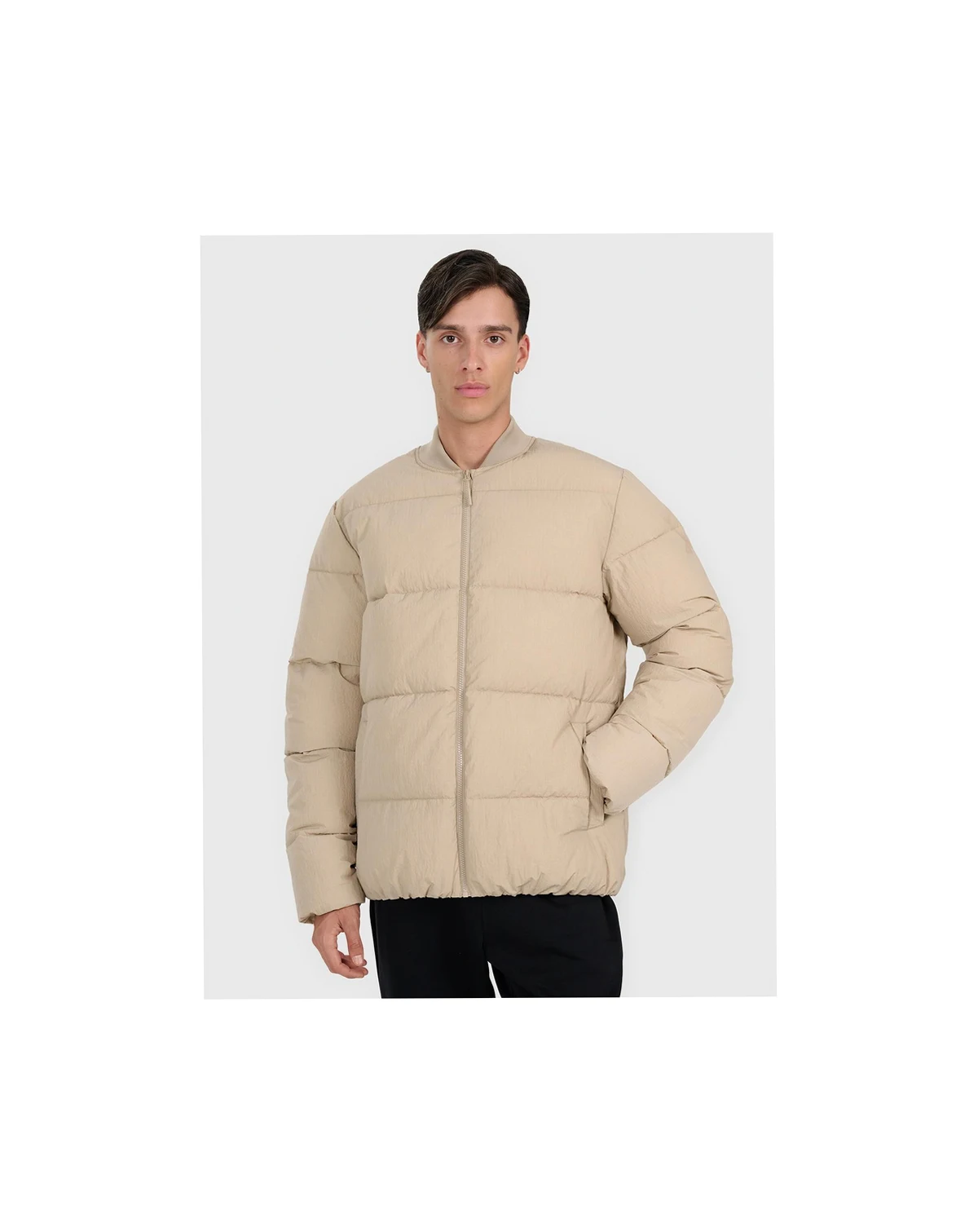Men's Down Lightweight Jacket With Synthetic Filling