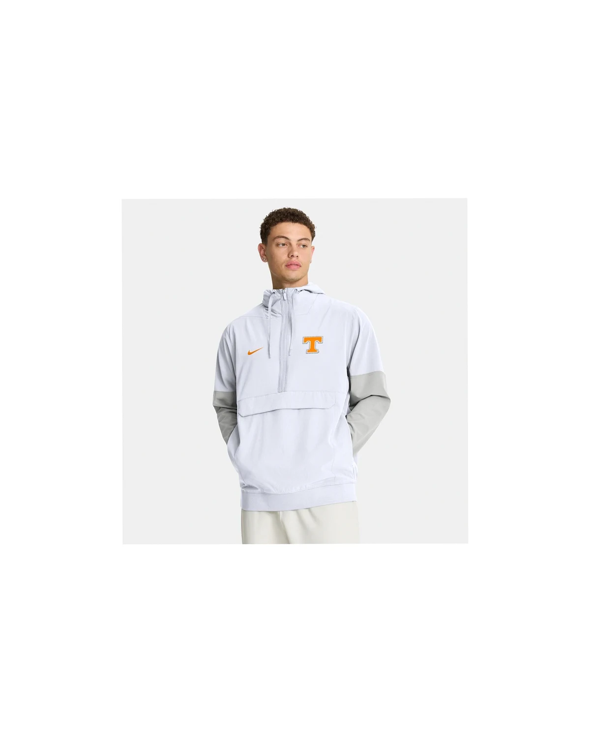Men's White Tennessee Volunteers Anorak Half-Zip Hoodie Jacket