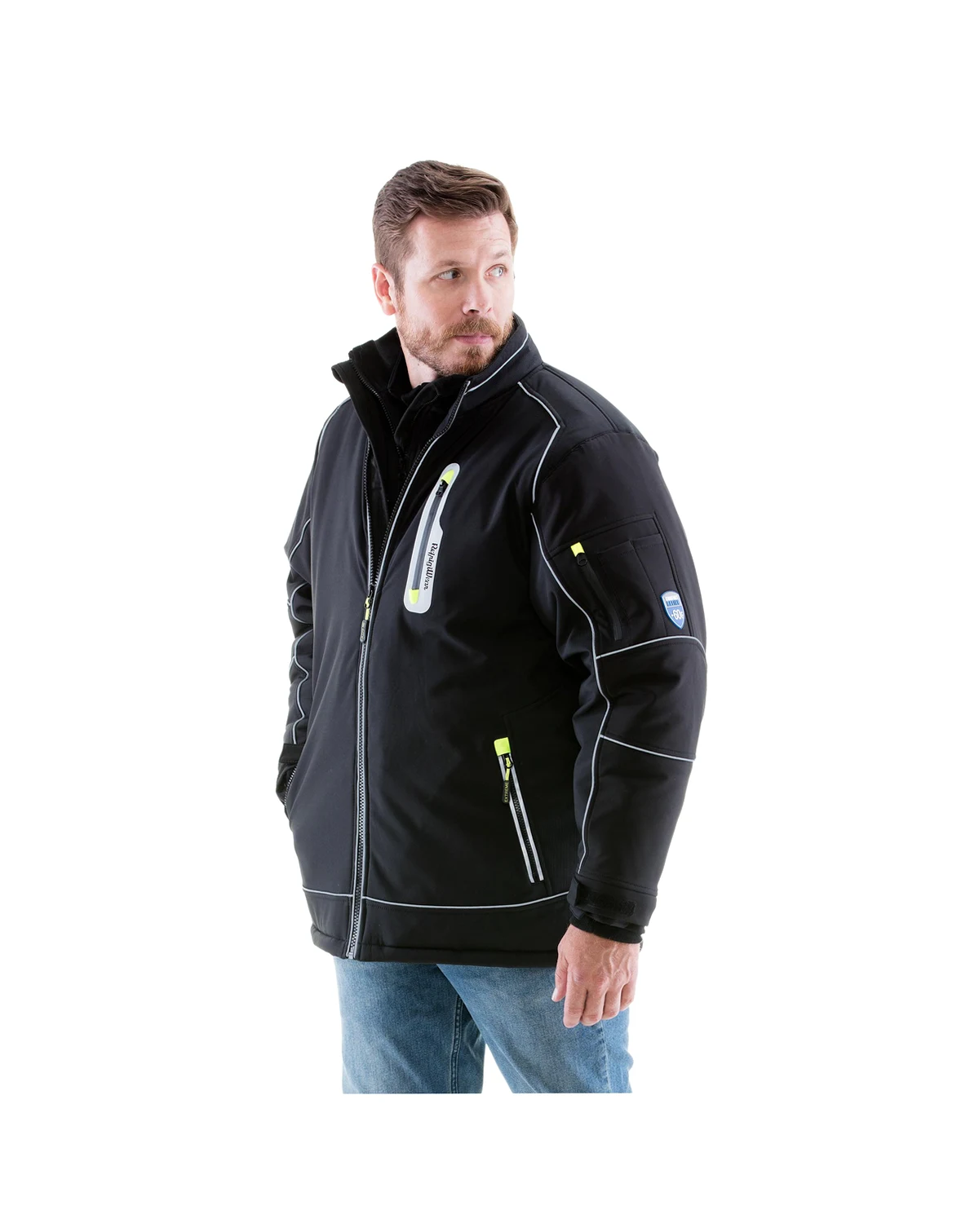 Big & Tall Extreme Softshell Jacket - -60°F Comfort, Insulated, Windproof, Water-Repellent, Flexible, Durable Workwear for Extreme Cold