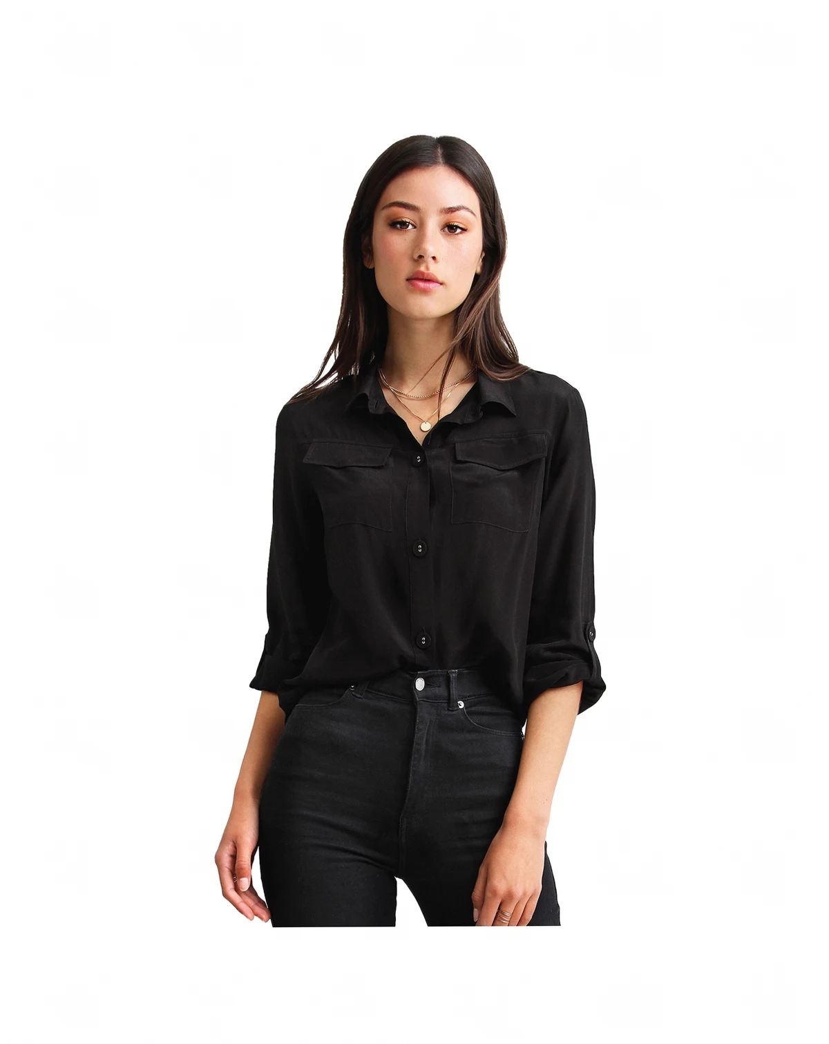 Women's Eclipse Rolled Sleeve Blouse