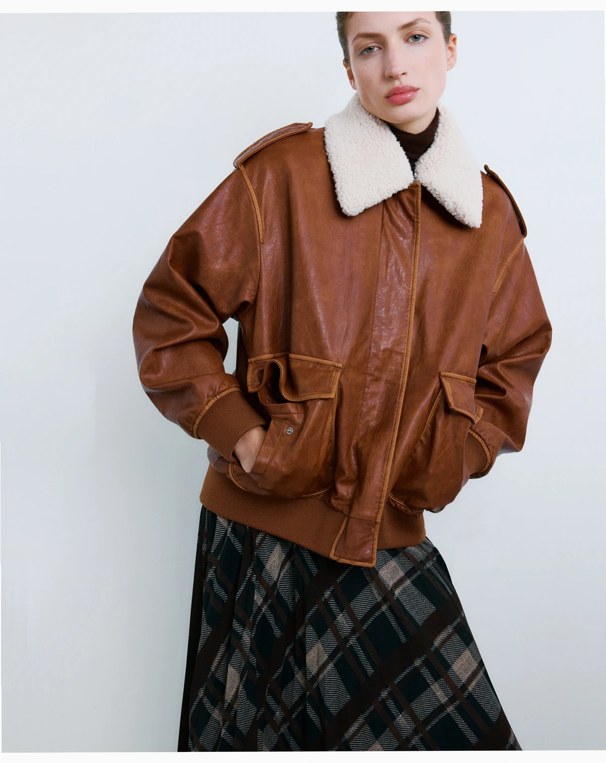 Women's Fleece Collar Jacket