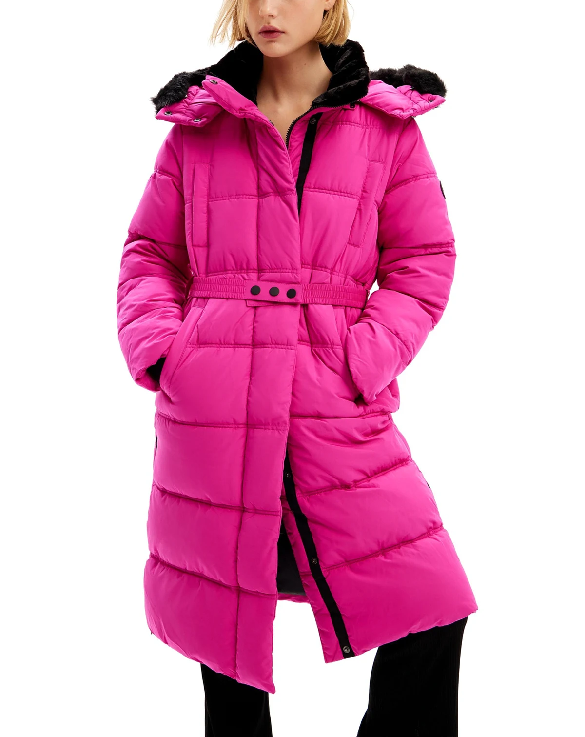 Women's Padded belted coat