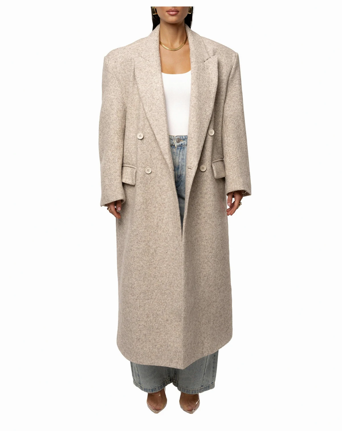Women's Oversize Double-Breasted Coat