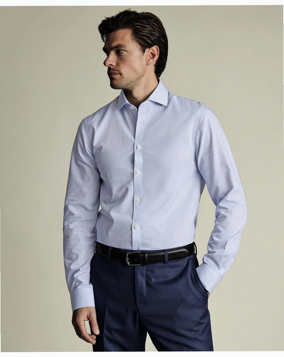 Men's Non-Iron Check Dress Shirt