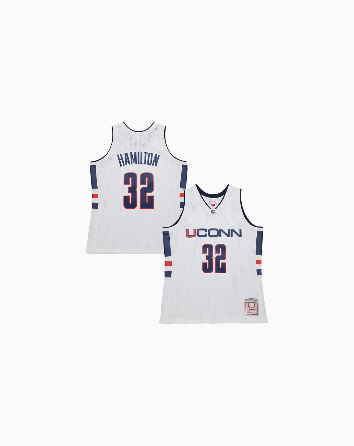 Men's White Richard Hamilton UConn Huskies 1998/99 Jersey