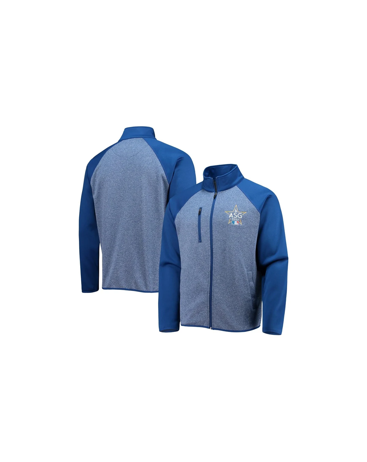 Men's Royal 2022 MLB All-Star Game Runner's Track Raglan Full-Zip Jacket