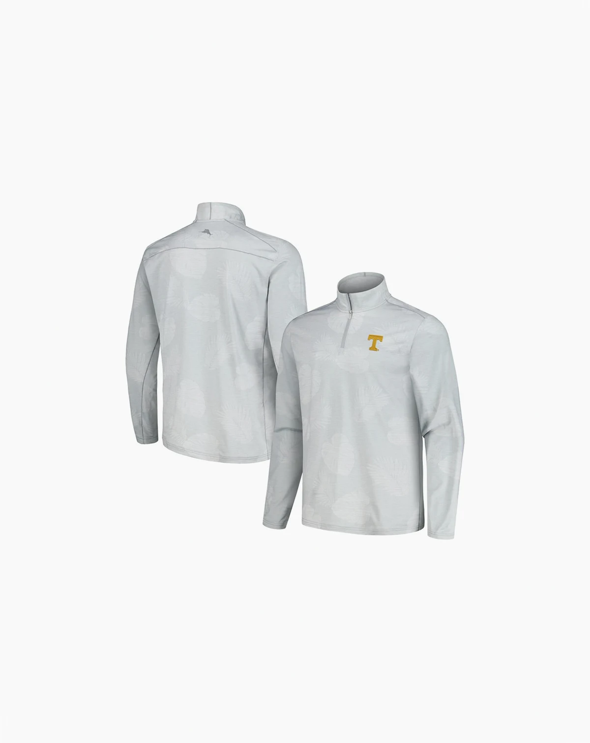 Men's Gray Tennessee Volunteers Delray Frond Island Zone Half-Zip Jacket