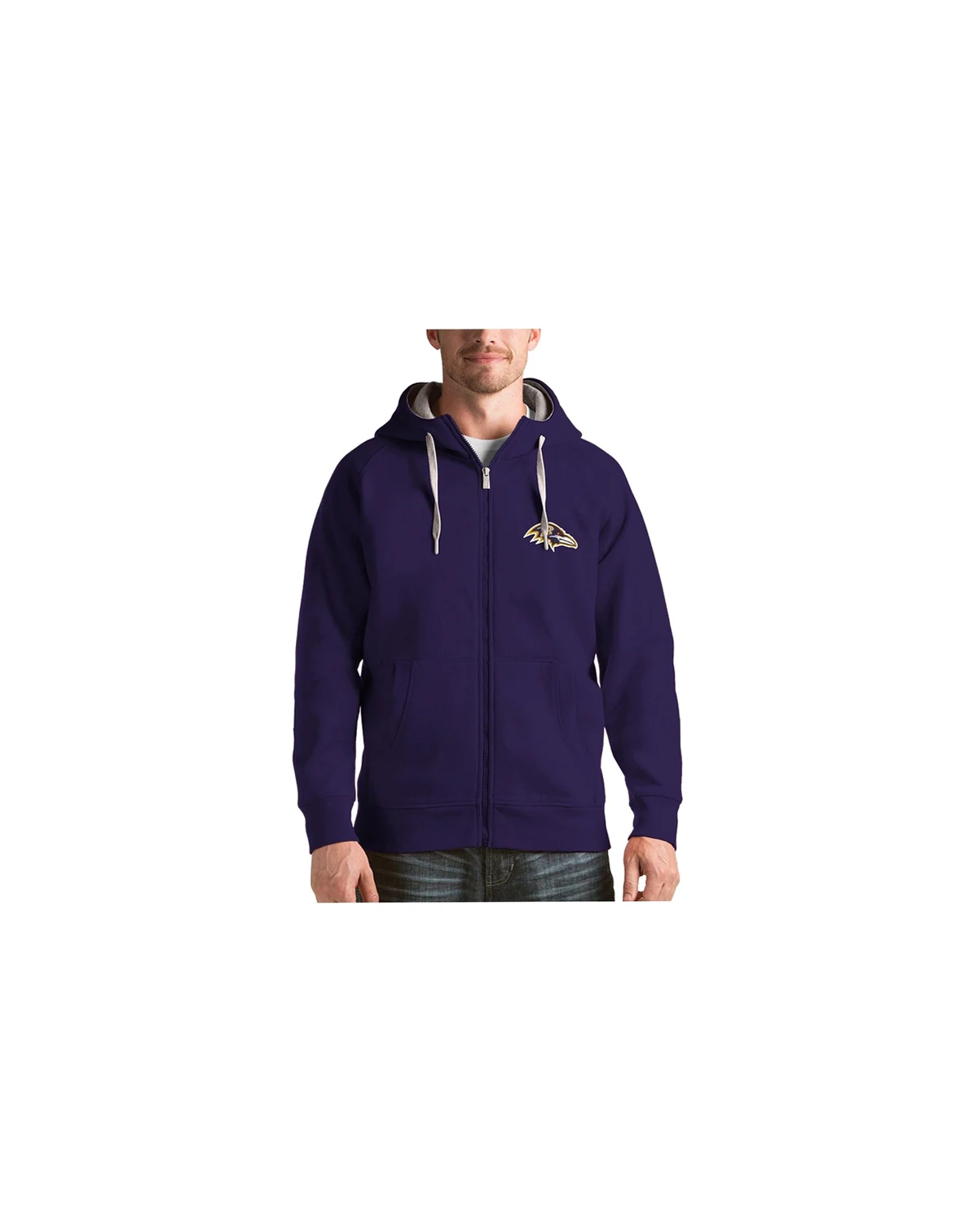 Men's Purple Baltimore Ravens Victory Full-Zip Hoodie