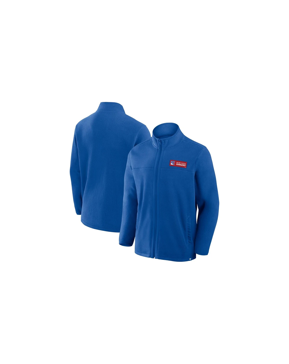 Men's Blue New York Rangers Home Ice Fleece Full-Zip Jacket