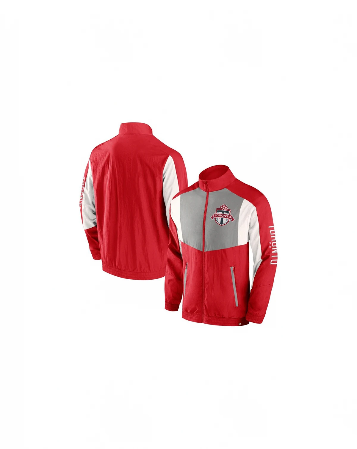 Men's Red Toronto FC Fundamentals Raglan Full-Zip Track Jacket